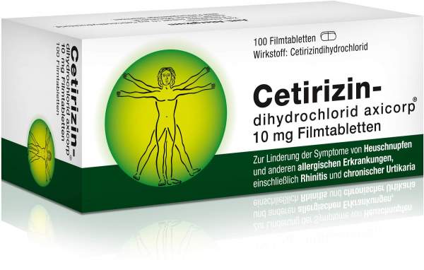 Cetirizindihydrochlorid Axicorp 10 mg 100 Filmtabletten