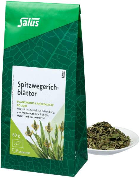 Spitzwegerichblätter Arzneitee Bio Salus 60 G