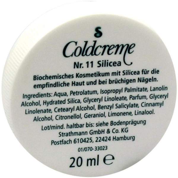Coldcreme Nr.11 Silicea 20 ml Creme