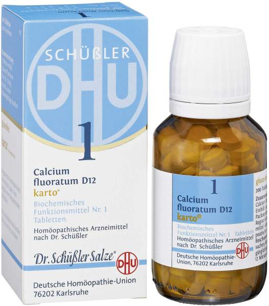 Biochemie 1 Calcium Fluoratum D 12 Karto 200 Tabletten