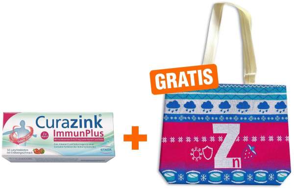 Curazink Immun Plus 50 Lutschtabletten + gratis Tasche
