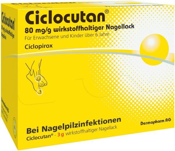 Ciclocutan 80 mg Pro G Wirkstoffhaltiger Nagellack 3 G