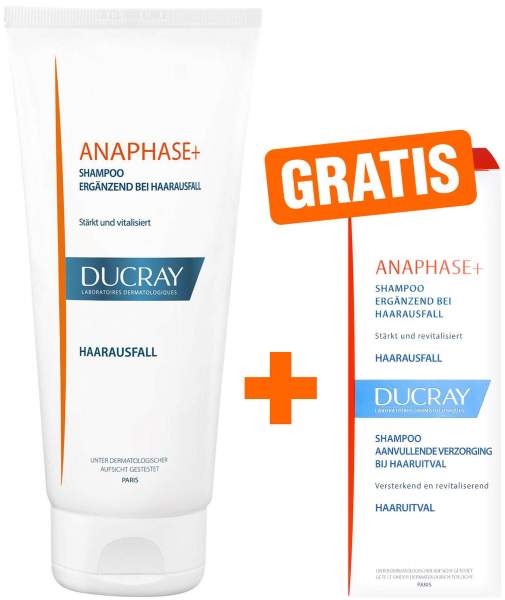 Ducray Anaphase+ Shampoo 200 ml + gratis Ducray Anaphase+ Shampoo 100 ml