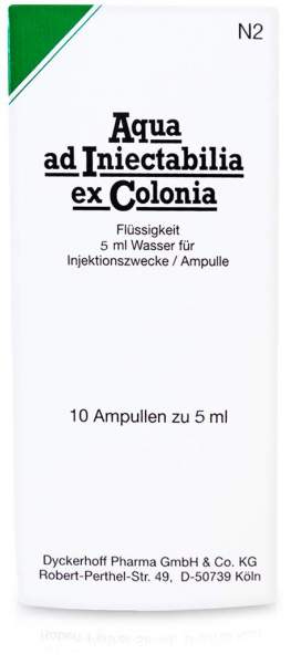 Aqua Ad Iniectabilia Ex Colonia Ampullen 10 X 5 ml Ampullen