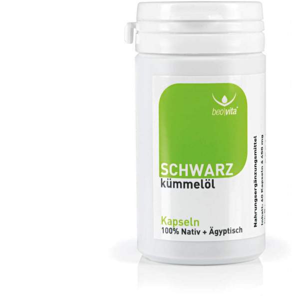 Beovita Schwarzkümmelölkapseln 100 % Ägyptisch 60 Kapseln