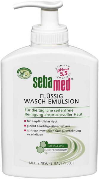 Sebamed Flüssig Waschemulsion Mit Olive Mit Spender 200 ml