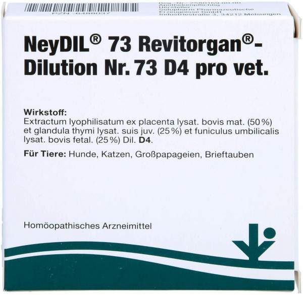 Neydil Nr.73 Revitorgan Dilution D 4 pro Ampullen vet. 5 x 2 ml