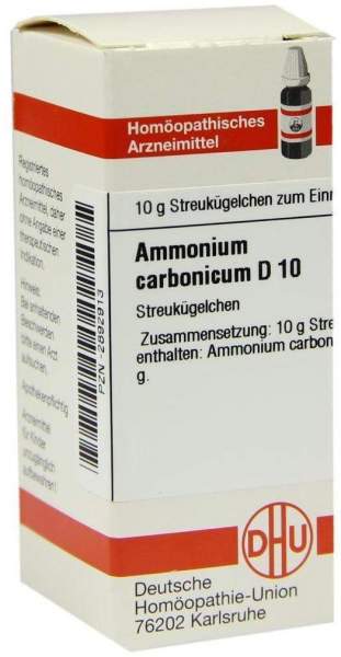 Ammonium Carbonicum D 10 Globuli