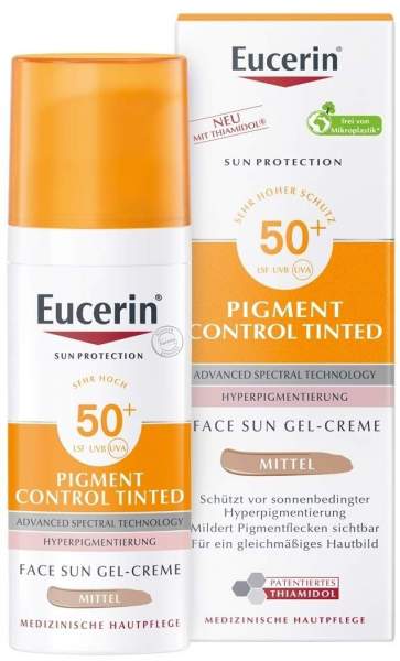 Eucerin Sun Pigment Control Face Fluid Getönt (Mittel) LSF 50+ 50 ml