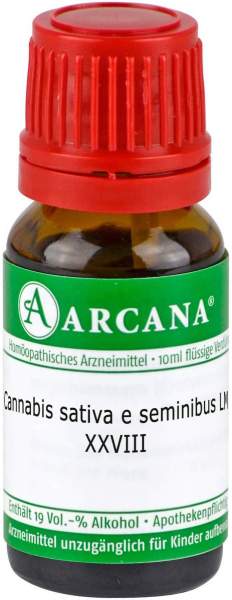 Cannabis sativa e seminibus LM 28 Dilution 10 ml