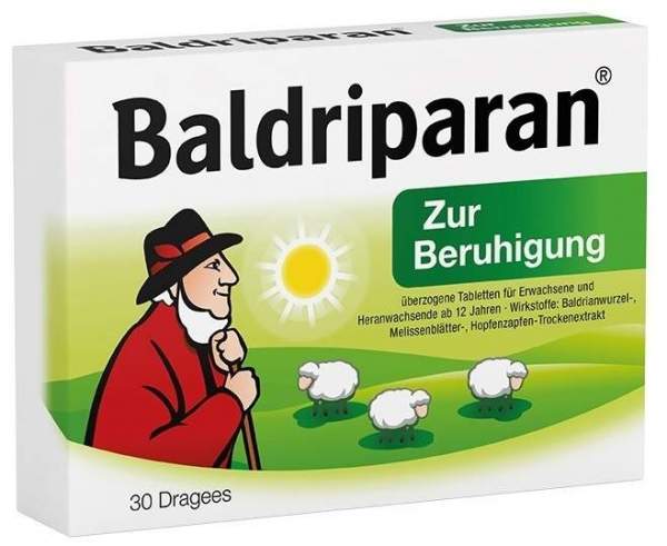 Baldriparan zur Beruhigung 30 überzogene Tabletten