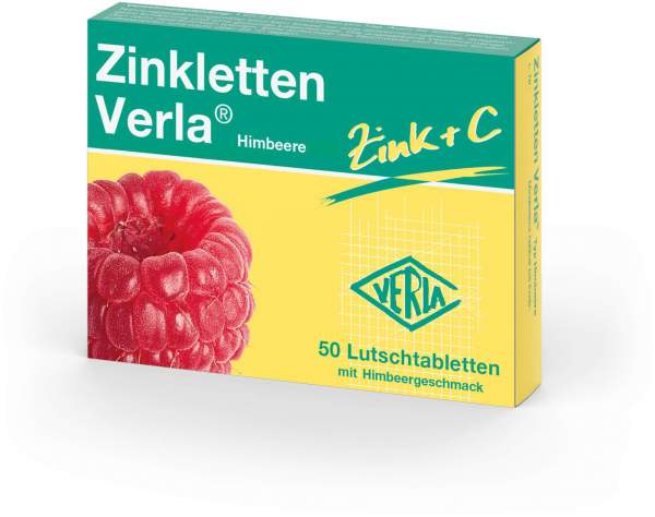 Zinkletten Verla Himbeere Lutschtabletten 50 Stück
