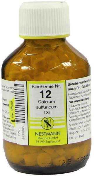Biochemie 12 Calcium Sulfuricum D 6 400 Tabletten