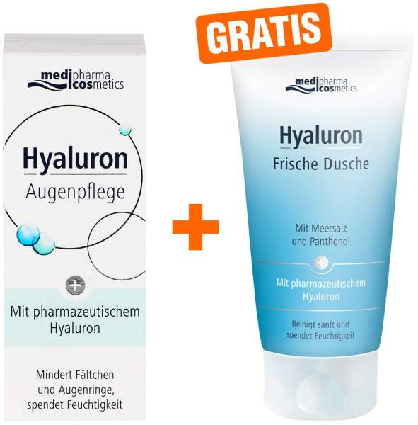 Hyaluron Augenpflege Creme + gratis Frische Dusche Duschgel 75 ml