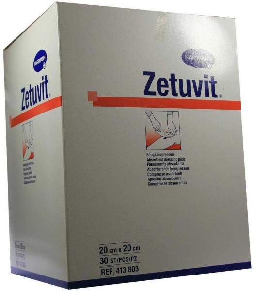 Zetuvit Saugkompresse Unsteril 20 X 20 cm 30 Stück