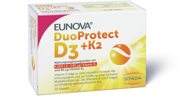 Eunova Duoprotect D3 + K2 4000 I.E. 30 Kapseln