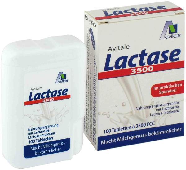 LACTASE 3.500 FCC 100 Tabletten im Klickspender