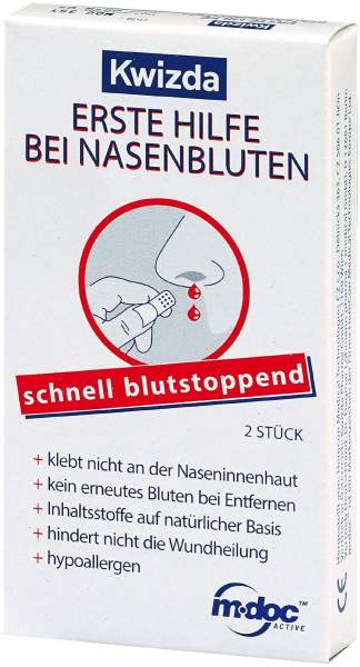 Kwizda Erste Hilfe bei Nasenbluten 2 Nasenstöpsel