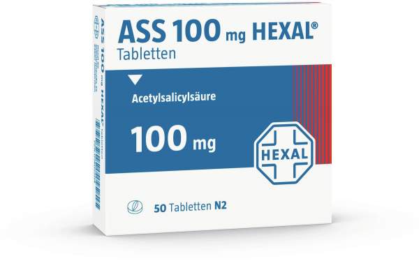 ASS 100 mg Hexal 50 Tabletten