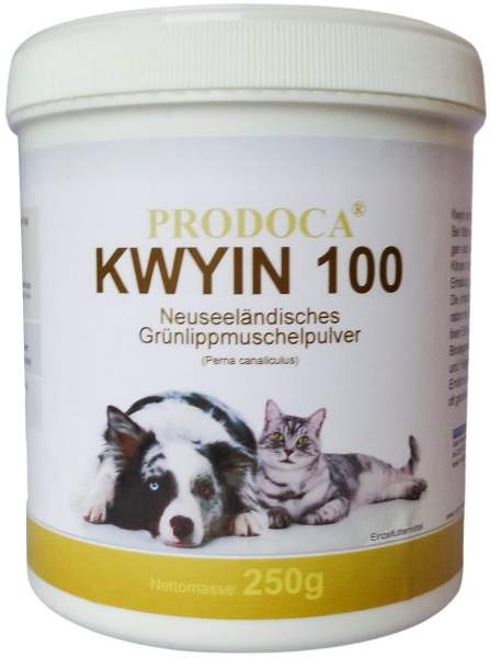 Grünlippenmuschel Kwyin 100 Pulver F.Hunde Katze 250 G