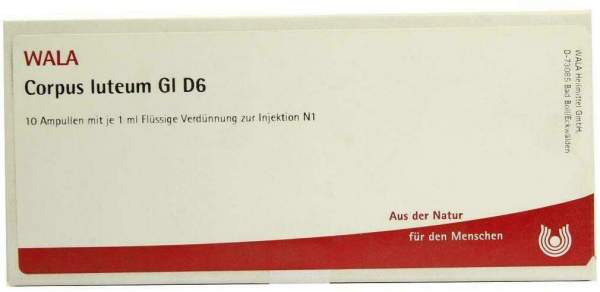 Wala Corpus Luteum Gl D6 10 X 1 ml Ampullen