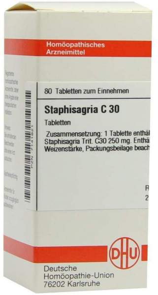 Staphisagria C 30 80 Tabletten