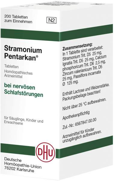 Dhu Stramonium Pentarkan Tabletten