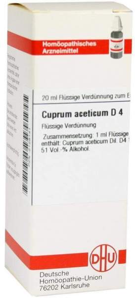 Cuprum Aceticum D4 20 ml Dilution