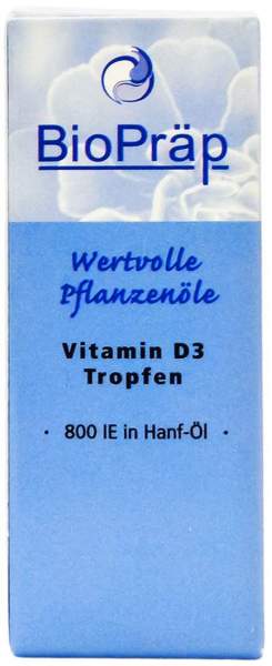 Vitamin D3 Tropfen 800 I.E. in Hanf-Öl 20ml