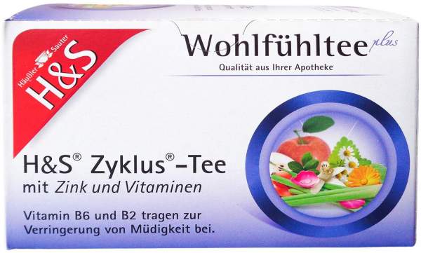 H&amp;S Zyklus-Tee Mit Zink und Vitaminen 20 X 1.5 G Filterbeutel