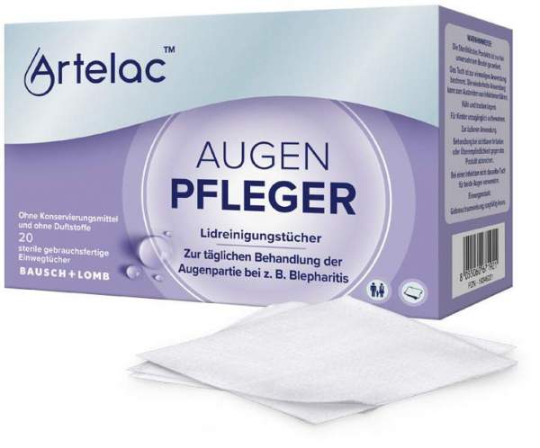 Artelac Augenpfleger Lidreinigungstücher 1 x 20 Stück