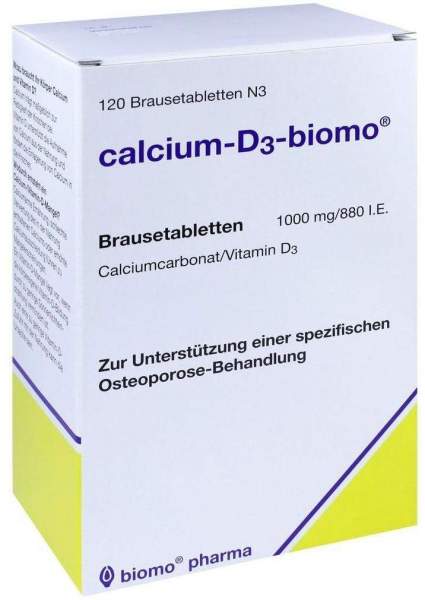 Calcium D3 Biomo 120 Brausetabletten