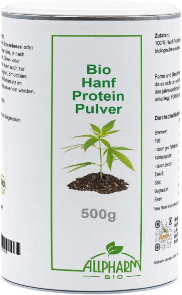 Bio Hanf Protein Pulver Allpharm 500 g