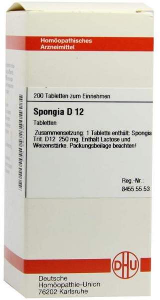 Spongia D 12 200 Tabletten