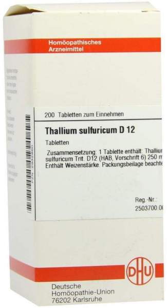 Dhu Thallium Sulfuricum D12 Tabletten