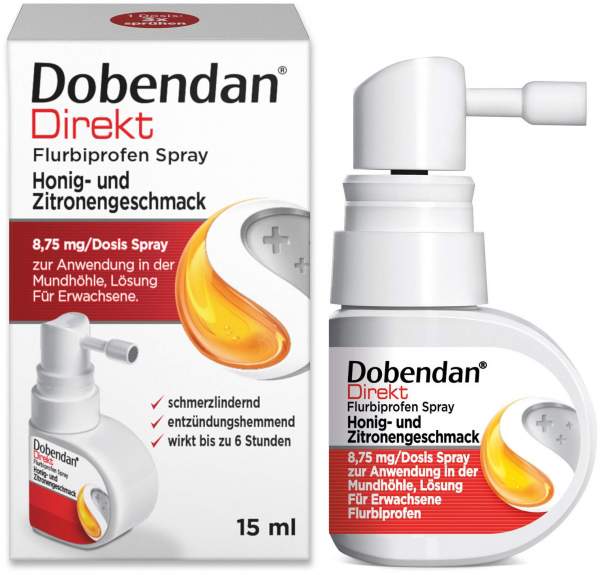 Dobendan Direkt Flurbiprofen 15 ml Halsspray Honig &amp; Zitrone