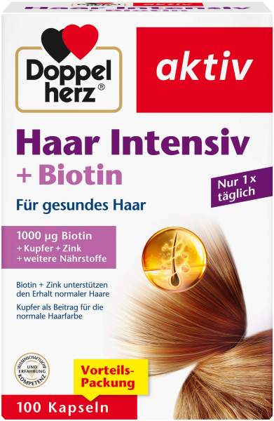 Doppelherz Aktiv Haar Intensiv + Biotin 100 Kapseln