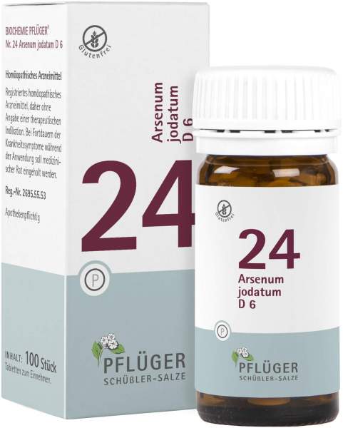 Biochemie Pflüger 24 Arsenum Jodatum D6 100 Tabletten