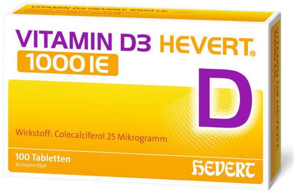 Vitamin D3 Hevert 1000 I.E. 100 Tabletten