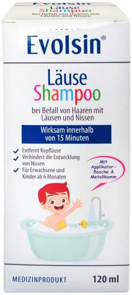 Evolsin Läuseshampoo Mit Läusekamm 120 ml