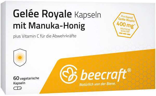Beecraft Gelee Royale Kapseln Mit Manuka Honig 60 Kapseln