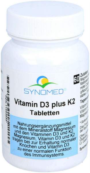 Vitamin D3 Plus K2 Tabletten 60 Stück