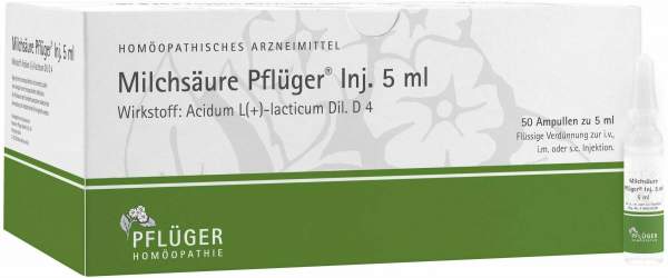 Milchsäure Pflüger Injektionslösung 50 Ampullen