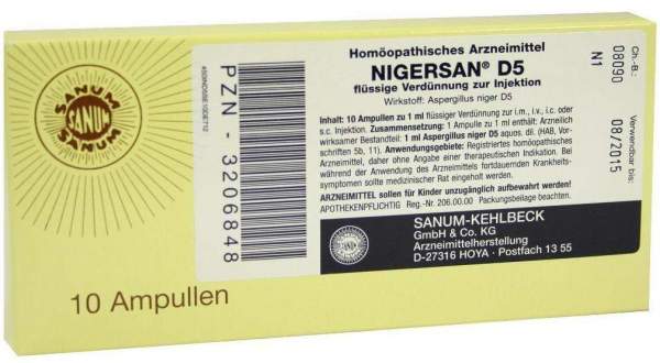 Nigersan D 5 10 X 1 ml Ampullen