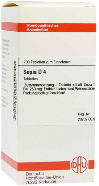 Sepia D 4 200 Tabletten