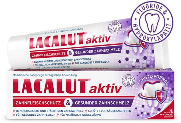 Lacalut aktiv Zahnfleischschutz &amp; gesunder Zahnschmelz 75 ml