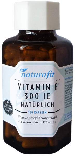 Naturafit Vitamin E 300 Natürlich Kapseln 150 Stück