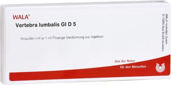 Wala Vertebra Lumbalis Gl D5 10 X 1 ml Ampullen