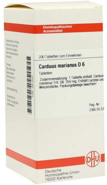 Carduus Marianus D 6 200 Tabletten