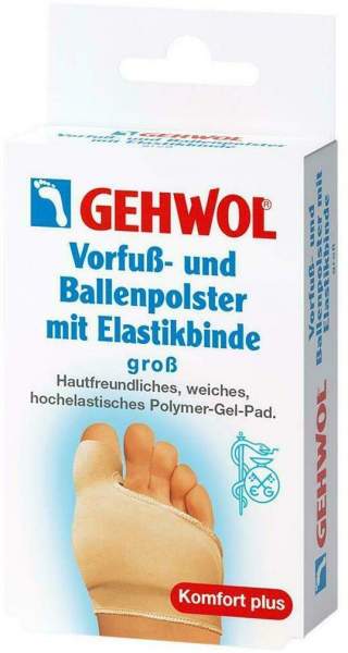 Gehwol Vorfuß- und Ballenpolster Mit Elastikbinde Groß 1 Stück